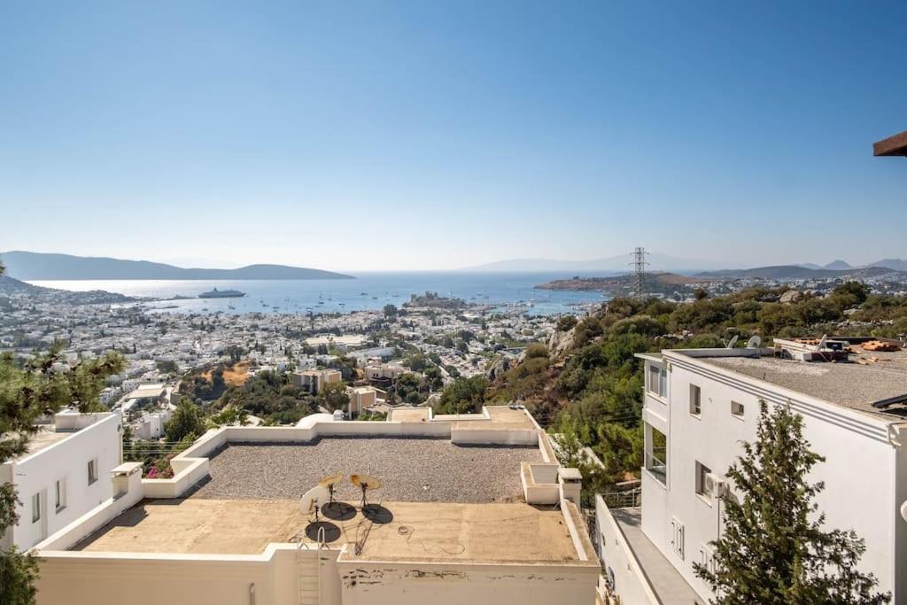 Bodrum Burcu Residence, Magnificent Sea View, Cozy, Free Otopark, Free Wifi Dış mekan fotoğraf